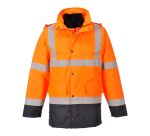 Portwest S471 Parka 4 en 1 de alta visibilidad Contrast Traffic