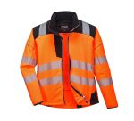 Portwest T402 Softshell Haute-Visibilité PW3 Orange/Noir - Taille XXXL