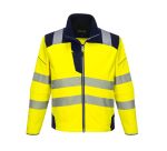 Portwest T402 Softshell Haute-Visibilité PW3 Jaune/Marine - Taille XXL