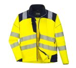 Portwest T402 Softshell Haute-Visibilité PW3 Jaune/Marine - Taille XXL