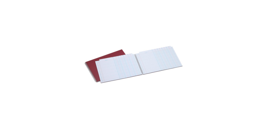 Tabellarisch register Djois Atlanta 247x351mm 2x8kolommen 108blz rood