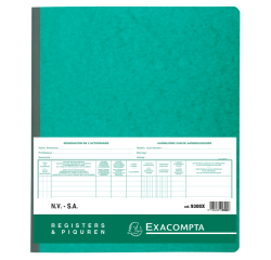 Exacompta actionnaires, ft 24 x 32 cm, bilingue, pour SA