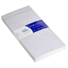 25 tissue-lined envelopes 110x220mm - Blanco