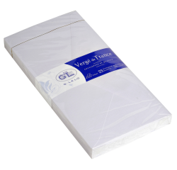 25 tissue-lined envelopes 110x220mm - blanco