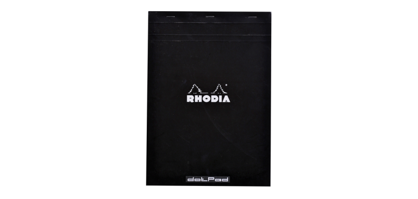 Bloc Rhodia A4 Dots 80 feuilles 90g noir