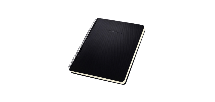Sigel Conceptum Notebook A5 Lined Spiral Black
