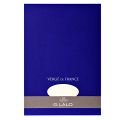 Lalo, Block Vergé de France 25% Hadern mit Wasserzeichen, DIN A4, 50 Blatt,100g - Weiß