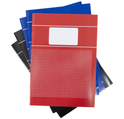 Cahier SOHO Basic A4 carreau 5x5mm 80 pages 60g assorti 5 pièces