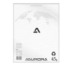 Bloc brouillon Aurora 210x270mm carreau 5x5mm 200 feuilles 45g