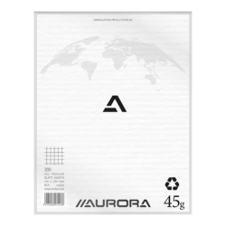 Kladblok Aurora 210x270mm ruit 5x5mm 200 vel 45gr