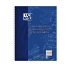 Cahier de musique Oxford A4+ 4 perforations 100 pages 80g bleu