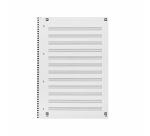 Cahier de musique Oxford A4+ 4 perforations 100 pages 80g bleu