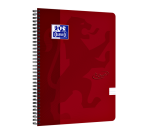 Oxford Touch A4 Spiral Notebook, Ruled, 140 Pages, 80g, Red
