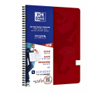 Oxford Touch A4 Spiral Notebook, Ruled, 140 Pages, 80g, Red