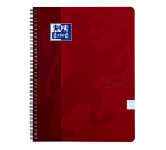 Oxford Touch A4 Spiral Notebook, Ruled, 140 Pages, 80g, Red