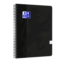 Bloc à spirale Oxford Touch A4 carreau 5mm 140 pages 80g noir