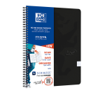 Bloc à spirale Oxford Touch A4 carreau 5mm 140 pages 80g noir