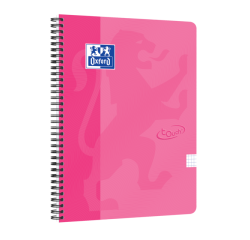 Bloc à spirale Oxford Touch A4 carreau A4 5mm 70 feuilles rose