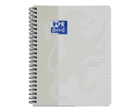 Oxford Touch Spiral Notebook A5 Lined 140 pages 80g Light Grey