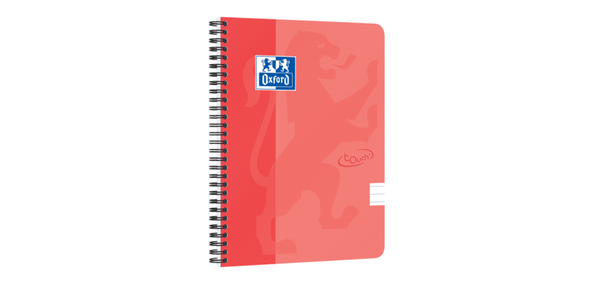 Oxford Touch A5 Lined Spiral Notebook 70 Sheets Orange