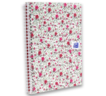 Spiraalblok Oxford Floral B5 lijn 60vel assorti