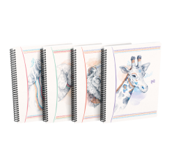 Bloc à spirale Oxford Boho Chic B5 ligné 60 feuilles assorti