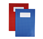 Cahier Qbasic A4 carreau 10mm 80 pages 70g assorti