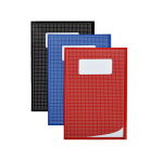 Notebook Qbasic A4 5mm squares 80 pages assorted