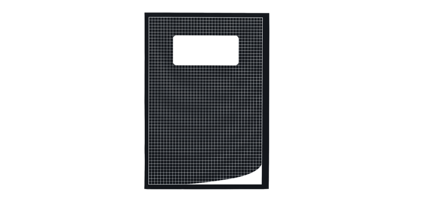 Notebook Qbasic A4 5mm squares 80 pages assorted