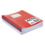 Cahier SOHO Basic A5 carreau 10x10mm 80 pages 60g assorti 8+2 gratuits