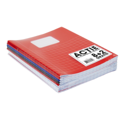 Schrift SOHO Basic A5 ruit 10x10mm 80 pagina's 60gr assorti 8+2 gratis