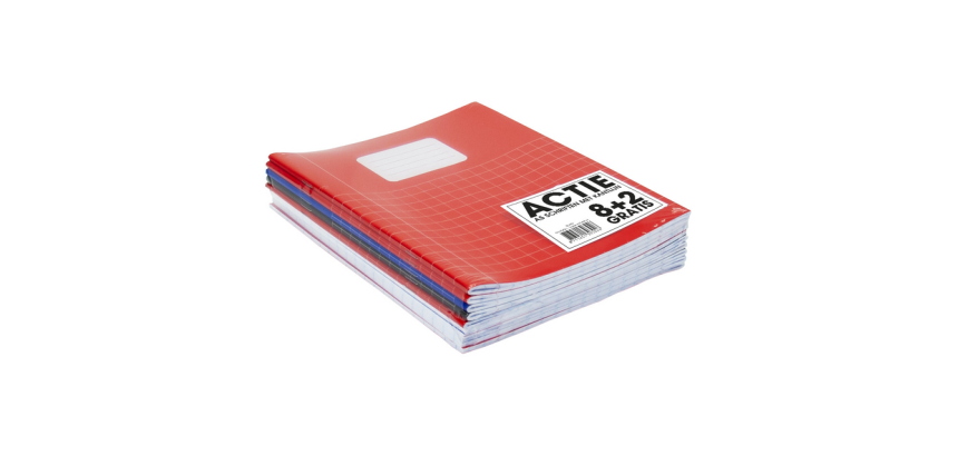 Cahier SOHO Basic A5 carreau 10x10mm 80 pages 60g assorti 8+2 gratuits