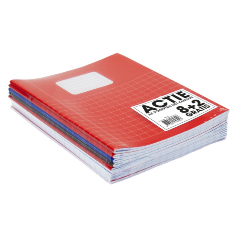 Cahier SOHO Basic A5 carreau 10x10mm 80 pages 60g assorti 8+2 gratuits