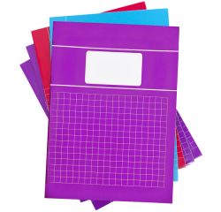 Cahier SOHO Trend A4 carreaux 10x10mm 80 pages 60g assorti 5 pièces