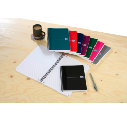 Spiraalblok Oxford Essentials A5 lijn 180 pagina's 80gr assorti