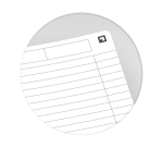 Notebook office Essentials Oxford A5 lined 7 mm - 180 pages