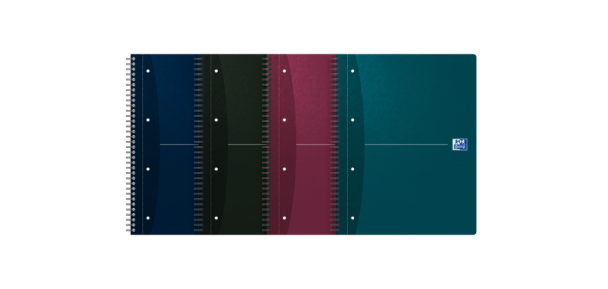 Oxford Office Essentials Block A4+ liniert 180 Seiten 80g sortiert