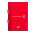 Carnet d’adresses Oxford Essentials A5 72 feuilles double spirale assorti