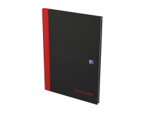 Notitieboek Oxford Black n' Red A4 96vel lijn