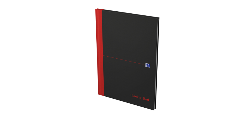 Oxford Black n’ Red A4 Notebook 96 Sheets 5mm Square Ruled