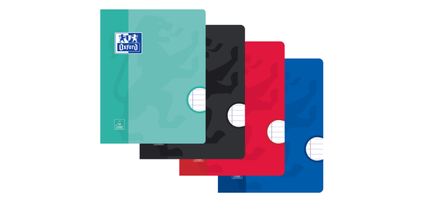 Schrift Oxford School A5 lijn 72 pagina's 80gr assorti