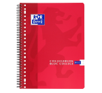 Collegeblok Oxford School A4 ruit 10x10mm 23-gaats 160 pagina's 80gr assorti