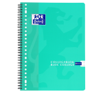 Collegeblok Oxford School A4 ruit 10x10mm 23-gaats 160 pagina's 80gr assorti