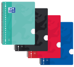 Oxford School A4+ College Block 23 perforated lined 160 sheets 80g assorted