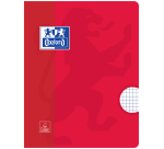 Cahier Oxford School A5 carreau 5x5mm 72 pages 80g assorti