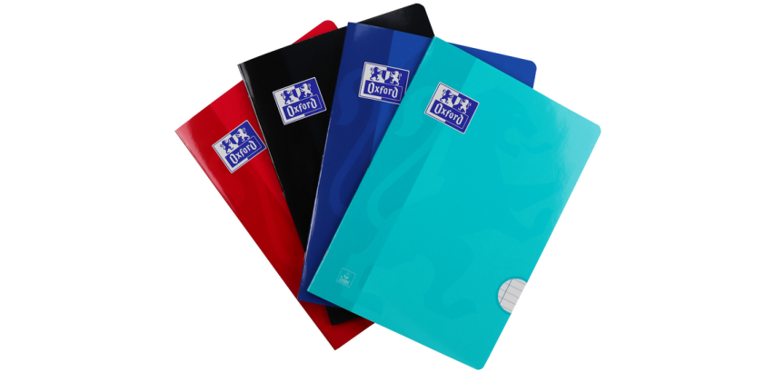 Oxford School A4 Lined Notebook 72 Pages 80g Assorted