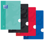 Oxford School A4 Notebook 10x10mm Grid 72 Pages 80g Assorted