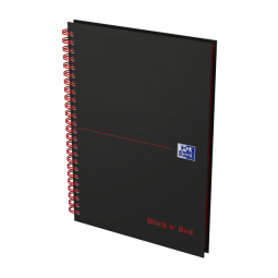 Cahier de notes Oxford Black n’ Red A5 ligné 140 pages 80g