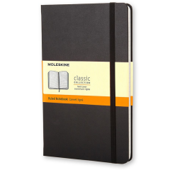 Carnet de poche Moleskine 90x140mm ligné couverture rigide noir