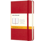 Carnet de notes Moleskine Pocket 90x140mm ligné rigide rouge